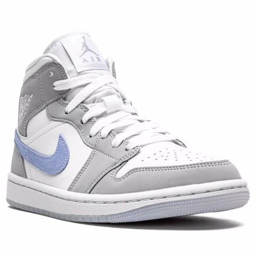 Nike Air Jordan 1 Mid Grey Blue Unisex Spor Ayakkabı ürün görseli 1