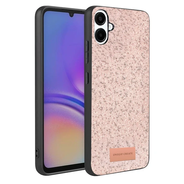Onegif Samsung Galaxy A07 4G Bright Simli Kapak - Pembe ürün görseli 1
