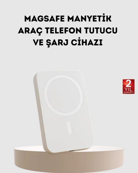 5000mAh Manyetik Powerbank - iPhone Serisi İçin Taşınabilir Kablosuz Şarj Cihazı ürün görseli 1
