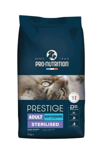 Pro Nutrition Prestige Adult Sterilised Yetişkin Kısırlaştırılmış Somonlu ve Morina Balıklı Kedi Mam ürün görseli 1