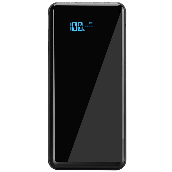 S-LINK IP-G13K Siyah 10.000mAh 1xUSB 1xMicro USB 4in1 Kablolu (Type-C Lightning Micro ve USB) LCD Göstergeli PowerBank(1923) ürün görseli 1