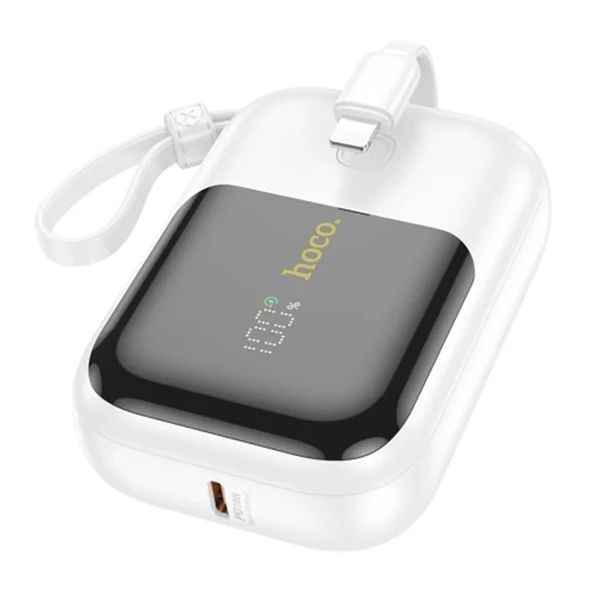 HOCO Q20 Fountain 10000mAh 22.5W+PD20W Dijital Göstergeli Kablolu Powerbank-(5775) ürün görseli 1