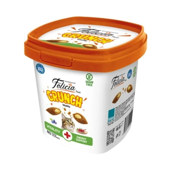 Felicia Felicia Kedi Crunch Ödül Maması Vitality Enerji Desteği 100 Gr ürün görseli 1