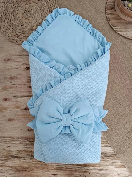 Yenidoğan Tericotton Kumaş Multi Mevsimlik Bebek Battaniyesi Kundak Mi ürün görseli 1