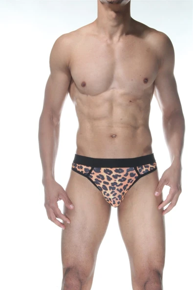 Leopar Desenli Erkek Tangası - Resim 5