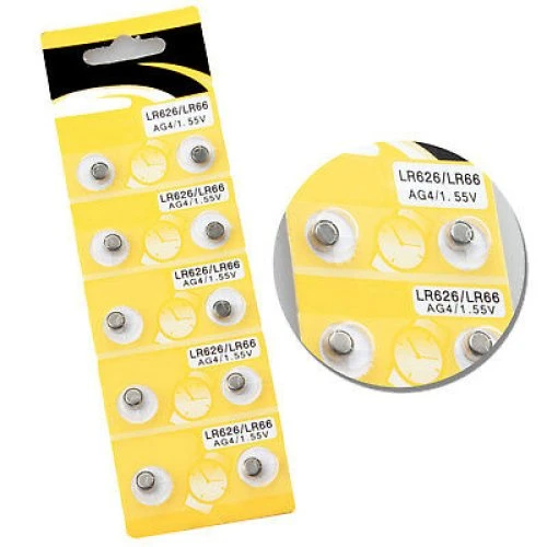 Saat Pili - Düğme Pil 10lu Paket LR626-LR66 AG4-1.55V ürün görseli 1