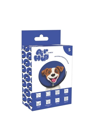 M-PETS AIR HUG ŞİŞİRİLEBİLİR KORUYUCU YAKA TASMA (S) ürün görseli 1