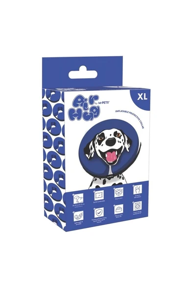 M-PETS AIR HUG ŞİŞİRİLEBİLİR KORUYUCU YAKA TASMA (XL) ürün görseli 1