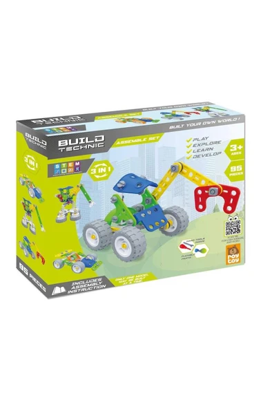 RoyToy Sök Tak Araçlar - 3in1 Set (95 Parça) ürün görseli 1