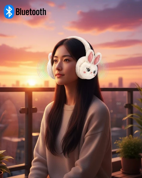 Peluş Kablosuz Bluetooth Kulaklık Çocuk ve Genç Kullanıma Uygun ürün görseli 1