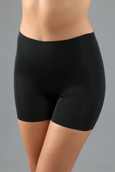 New Bra 9205 Bayan Lazer Kesim Şort Siyah - Resim 2