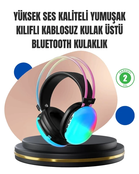 Konforlu Tasarımlı Kablosuz Gaming Kulaklık - Uzun Pil Ömrüyle ürün görseli 1