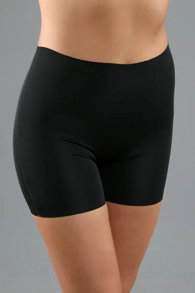 New Bra 9205 Bayan Lazer Kesim Şort Siyah - Resim 3