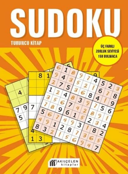 Sudoku Turuncu - Üç Farklı Zorluk Seviyesi 159 Bulmaca ürün görseli 1