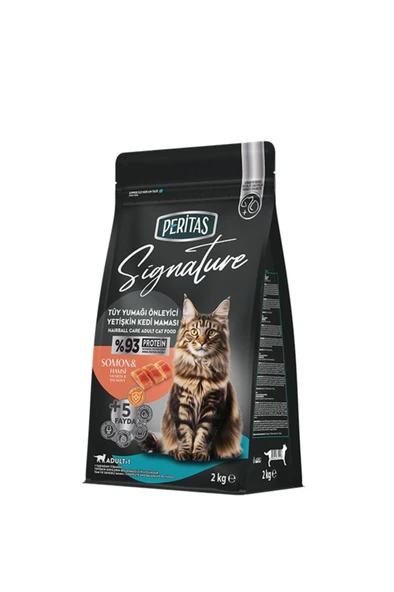 PERİTAS Signature Somonlu Yetişkin Kedi-Tüy Yum. Önl. 2 kg ürün görseli 1