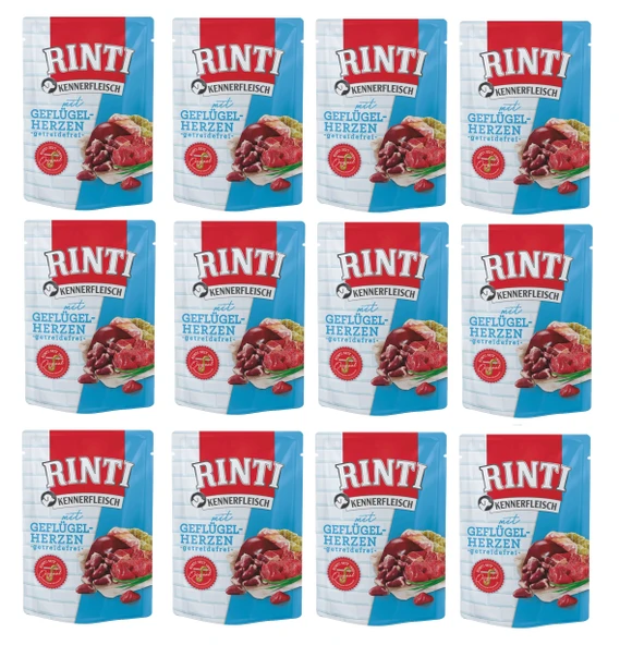Rinti Pouch Yürekli Köpek Yaş Mama 400 Gr. X 12 Adet ürün görseli 1