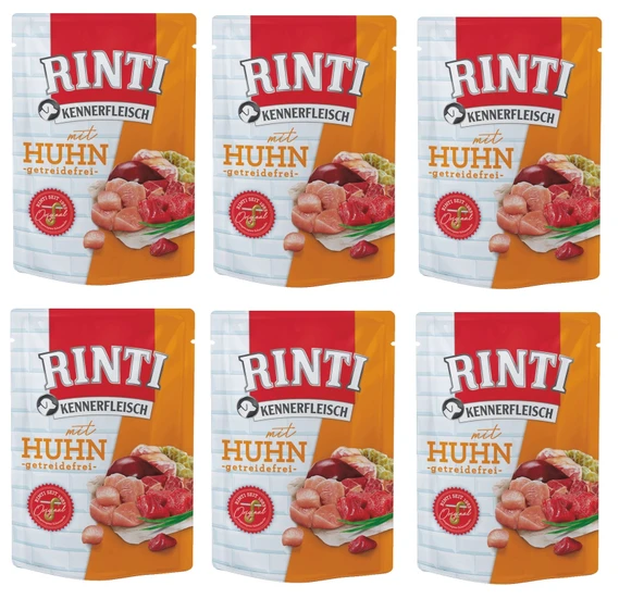 Rinti Pouch Tavuklu Köpek Yaş Mama 400 Gr. X 6 Adet ürün görseli 1