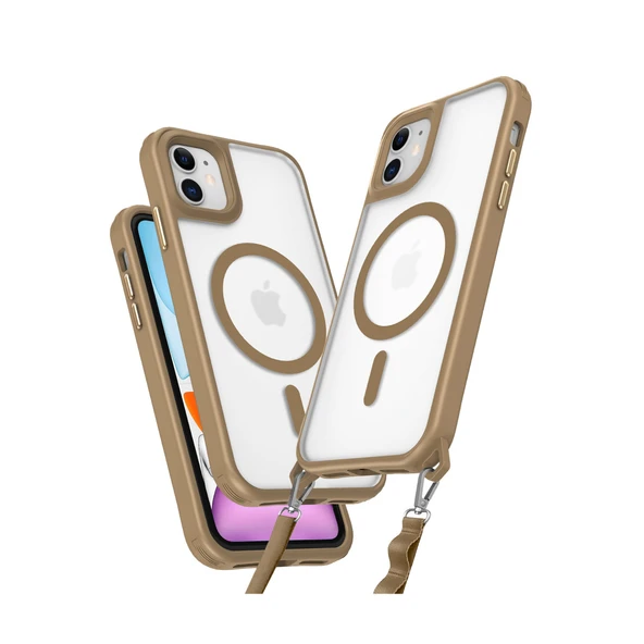 Newface iPhone 11 Kılıf Enka Magsafe Silikon Kılıf - Desert ürün görseli 1