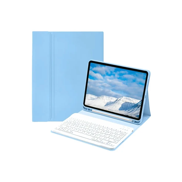 Newface iPad Pro 11 (2022) Kılıf KC01 Smart Klavyeli Tablet Kılıfı - Açık Mavi ürün görseli 1