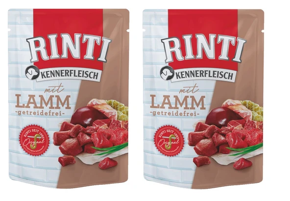 Rinti Pouch Kuzu Etli Köpek Yaş Mama 400 Gr. X 2 Adet ürün görseli 1