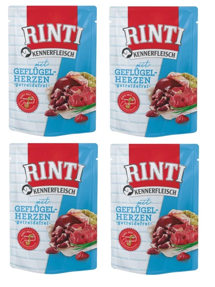 Rinti Pouch Yürekli Köpek Yaş Mama 400 Gr. X 4 Adet ürün görseli 1