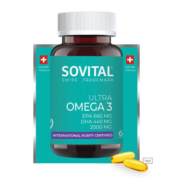 Sovital Ultra Omega 3 60 Kapsül ürün görseli 1