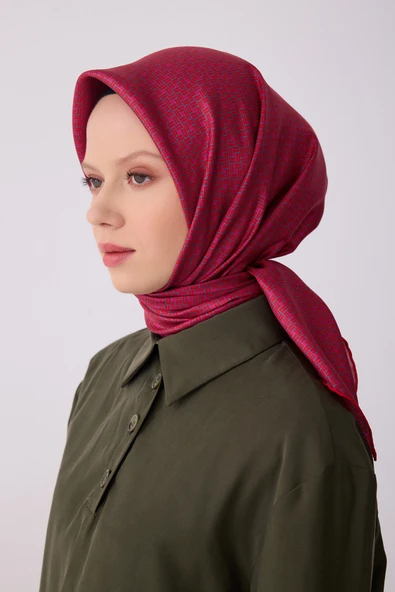 Klasik Desen İpek Twill Eşarp  - 2026 İlkbahar-Yaz (T)  4317 ürün görseli 1