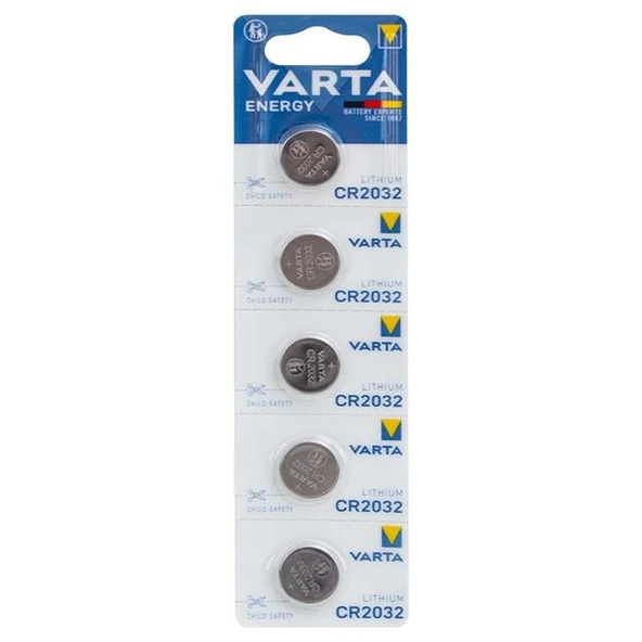 Varta CR2032 3 Volt Lityum Pil (5'Li Paket) ürün görseli 1