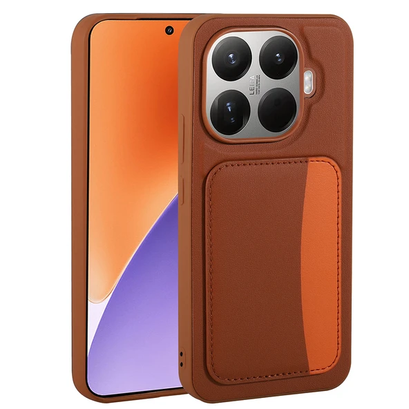 Xiaomi 15T Pro Uyumlu Kartlıklı Süni Deri X-Kart Cüzdan Silikon Kapak ürün görseli 1