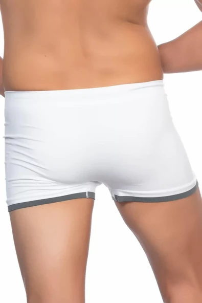 Beyaz  2104 Soft Erkek Boxer - Resim 2