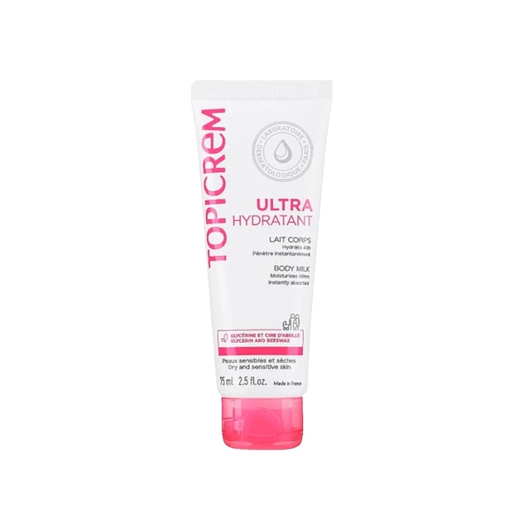 Topicrem Ultra Hydratant Body Milk - Yoğun Nemlendirici Vücut Sütü 75 ml ürün görseli 1