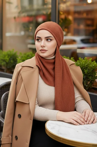 Taba Kışlık Kelebek Bone Şal ürün görseli 1