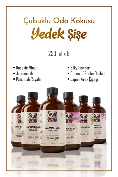 Rosie Amazon Ferahlığı 6'lı Yedek Şişe Çubuklu Oda Kokusu Serisi 250 ml ürün görseli 1