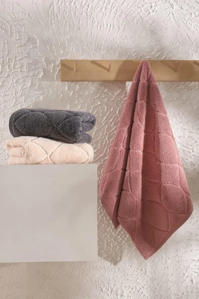 Microcotton %100 Pamuk 3’lü El Yüz Havlu Seti 50x90 cm Ultra Yumuşak Yüksek Emici Havlu ürün görseli 1