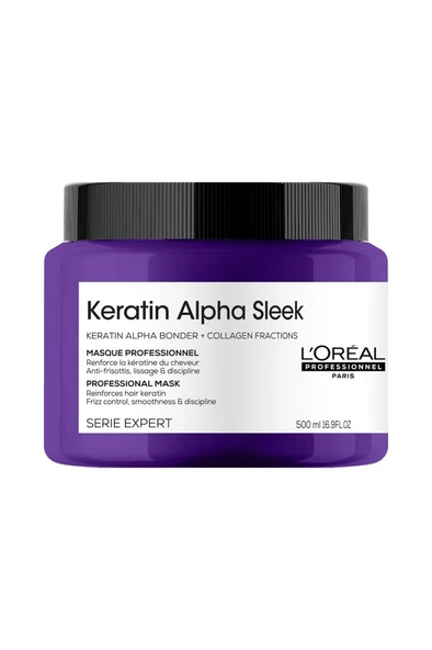 Loreal Professionnel Keratin Alpha Sleek Saç Bakım Maske 500 ml ürün görseli 1