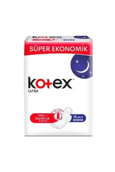 Kotex Ultra Gece Süper Ekonomik 16'Lı ürün görseli 1