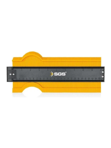 SGS MAGIX Şablon Cetveli 25x10 cm Karmaşık Şekil ve Profil Kopyalama Aleti ürün görseli 1