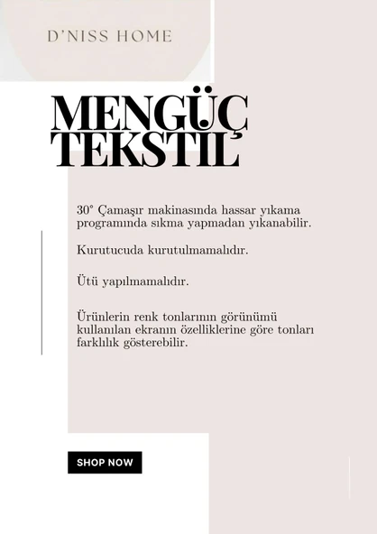 Merve 2 Parça Tek Kişilik Yatak Örtüsü - Resim 8