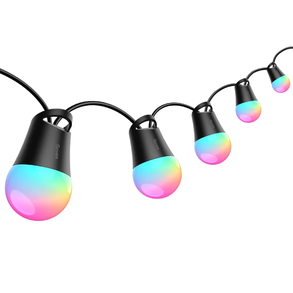 Govee Smart Outdoor String Işıklar 2, 192ft RGBIC Açık Işıklar Saç Sıcak Beyaz LED Bulbler, Patio için 47 Sahne Moduları, Backyard, IP65 Suları, Alexa ile Uyumlu, App Control Control ürün görseli 1