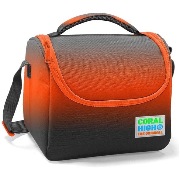 Coral High Siyah Turuncu Erkek Çocuk Ilkokul Beslenme Çantası 11748 ürün görseli 1