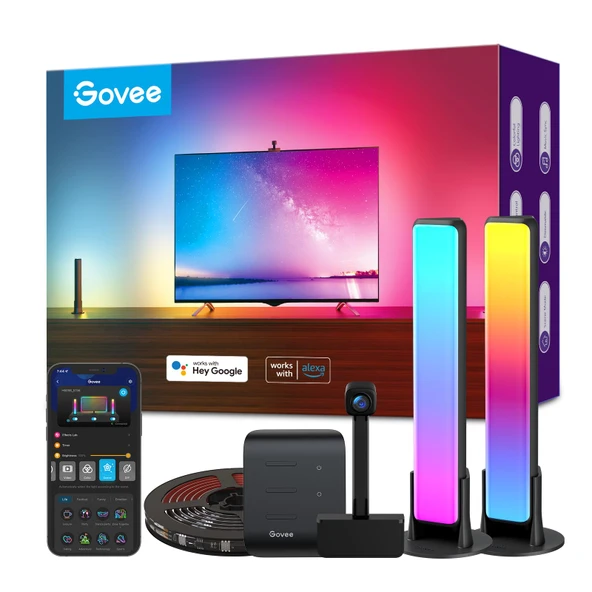 Govee Smart Wi-Fi RGBIC LED Strip Lights & Light Bars, DreamView T1 Pro for 55-65in TVs - Alexa & Google Home ile çalışır ürün görseli 1