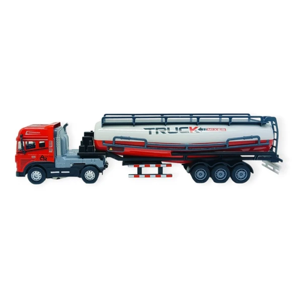 Metal Tır 1:24 - Sesli Işıklı Tanker Tır 39 cm - Kırmızı Kafa ürün görseli 1