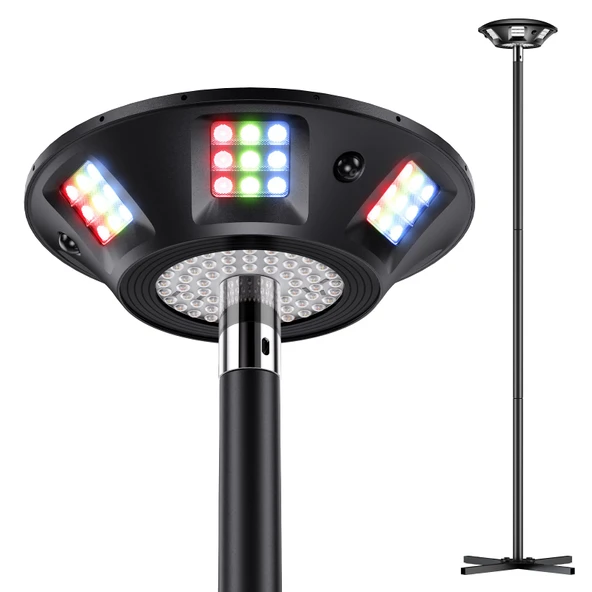 Govee Outdoor Lamp Post Lights, 2000LM High Whiteinsky with 6 Zones RGBIC Aydınlatma Etkisi for Halloween Decor, Double Sensör Entegre, IP66 Sular, Alexa ile Çalışma, Google Asistan ürün görseli 1