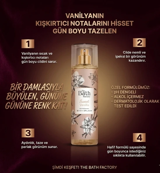 Vanilya Aromalı Vücut Kokusu ürün görseli 1