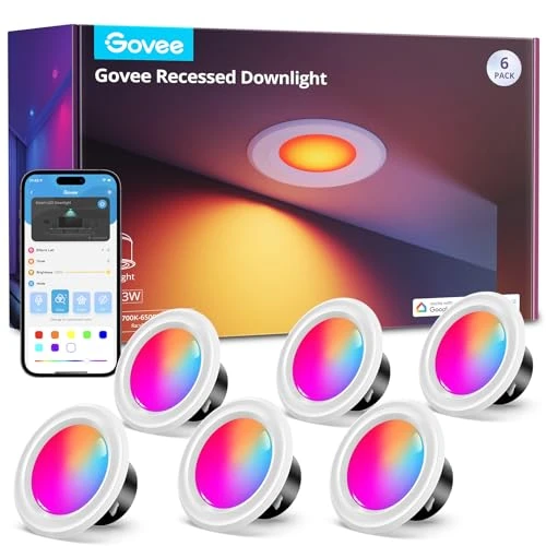 Govee Smart Retrofit Recessed Aydınlatma 4 Inches 6 Pack ürün görseli 1