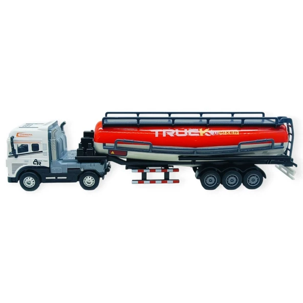Metal Tır 1:24 - Sesli Işıklı Tanker Tır 39 cm - Beyaz Kafa ürün görseli 1