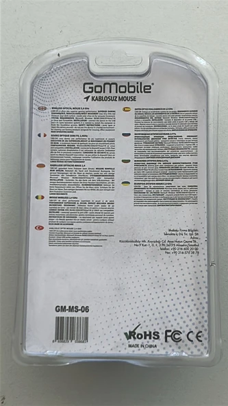 GoMobile 2.4 Ghz. 1200 DPI Kablosuz Mouse - Resim 2