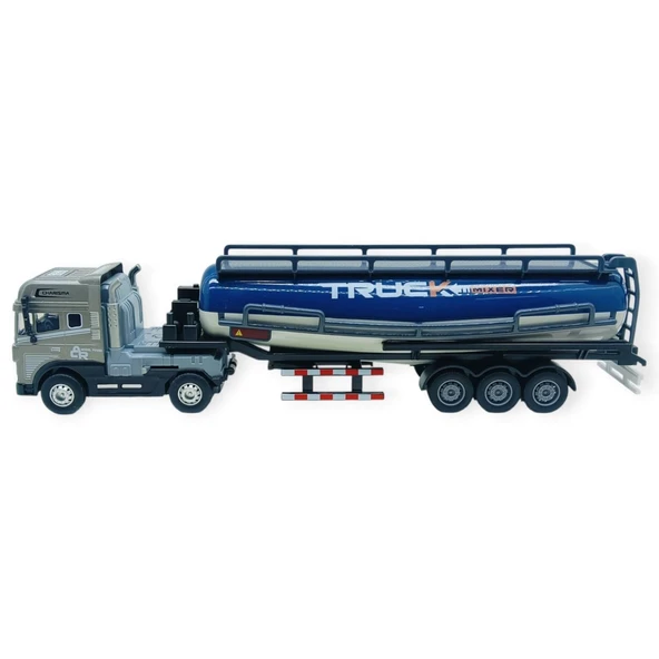 Metal Tır 1:24 - Sesli Işıklı Tanker Tır 39 cm - Gri Kafa ürün görseli 1