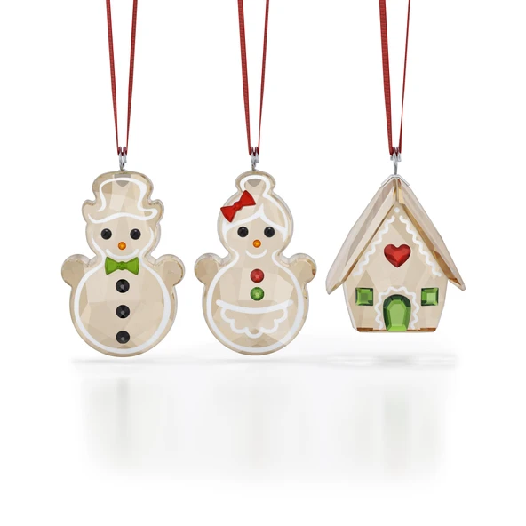 5701511 Swarovski Ev Dekorasyonu Holıday Cheers:Ornament Set Gıngerbread (#3) ürün görseli 1