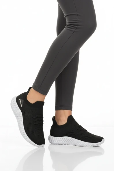 Siyah Beyaz Unisex Spor Ayakkabı ürün görseli 1